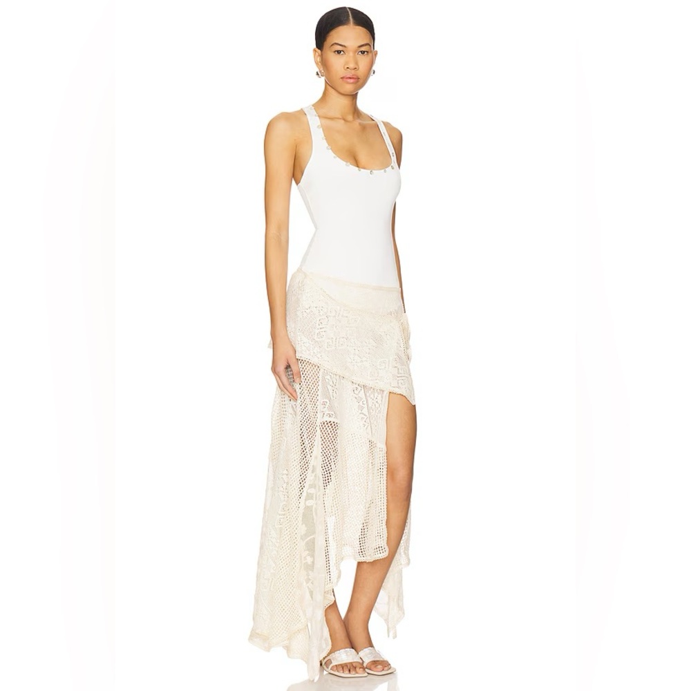 Siedres Marcela Dress with Lace Overlay